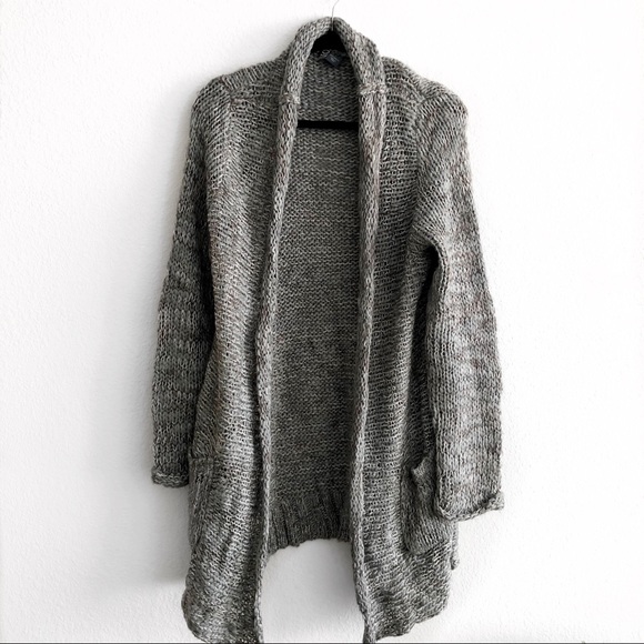 Anthropologie Sweaters - Grey knit cardigan